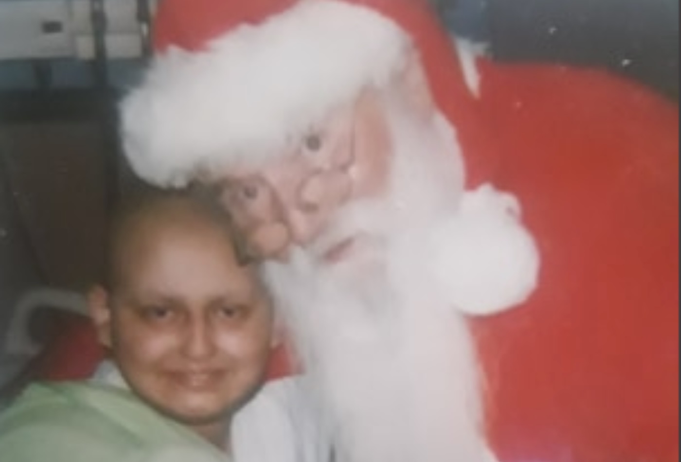santa and girl