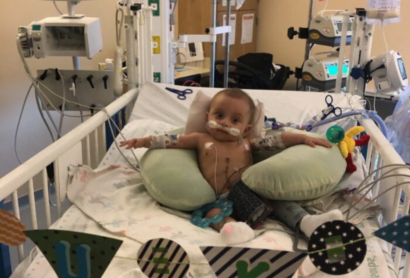 baby in hospital
