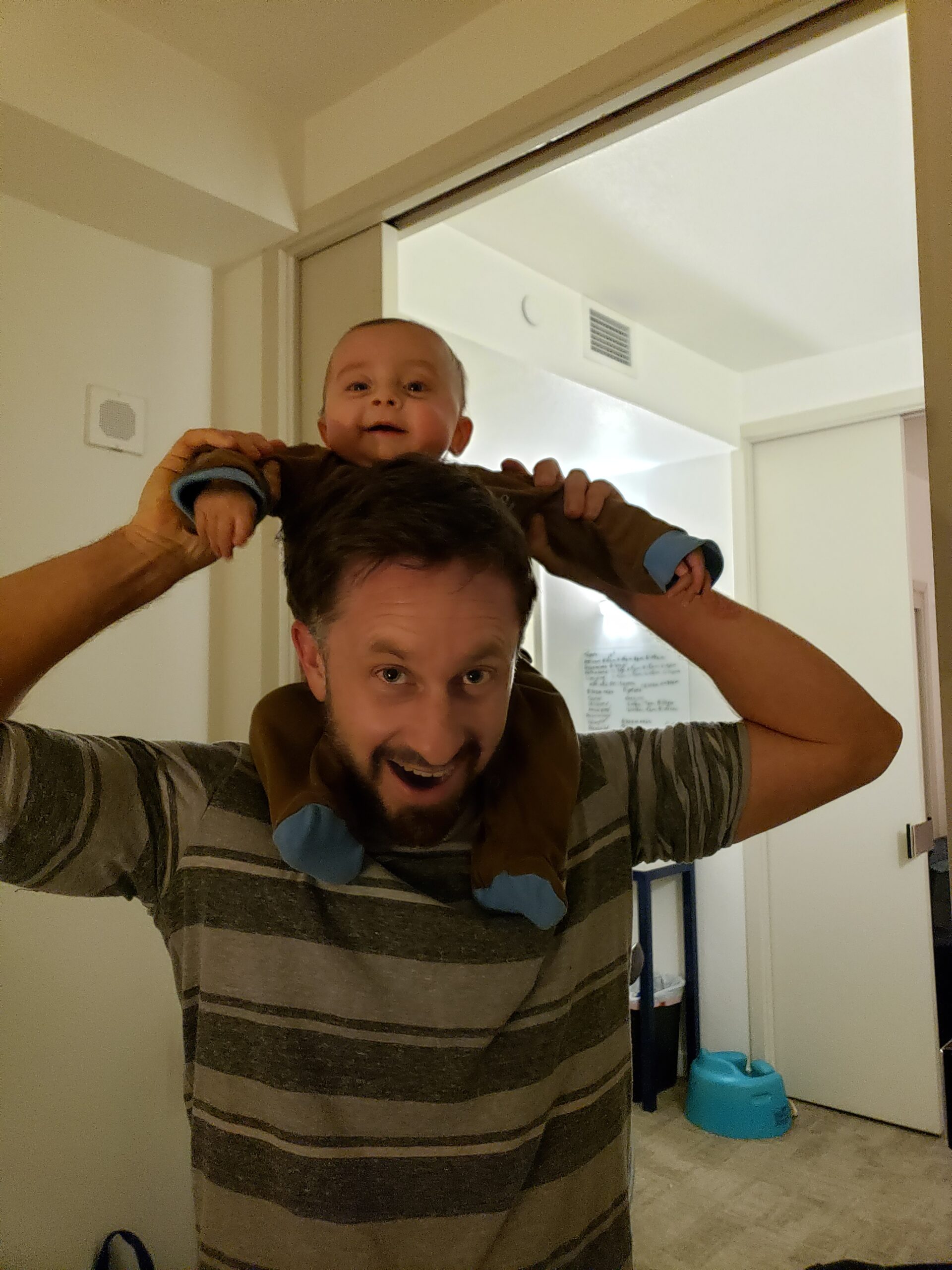 Luke with dad
