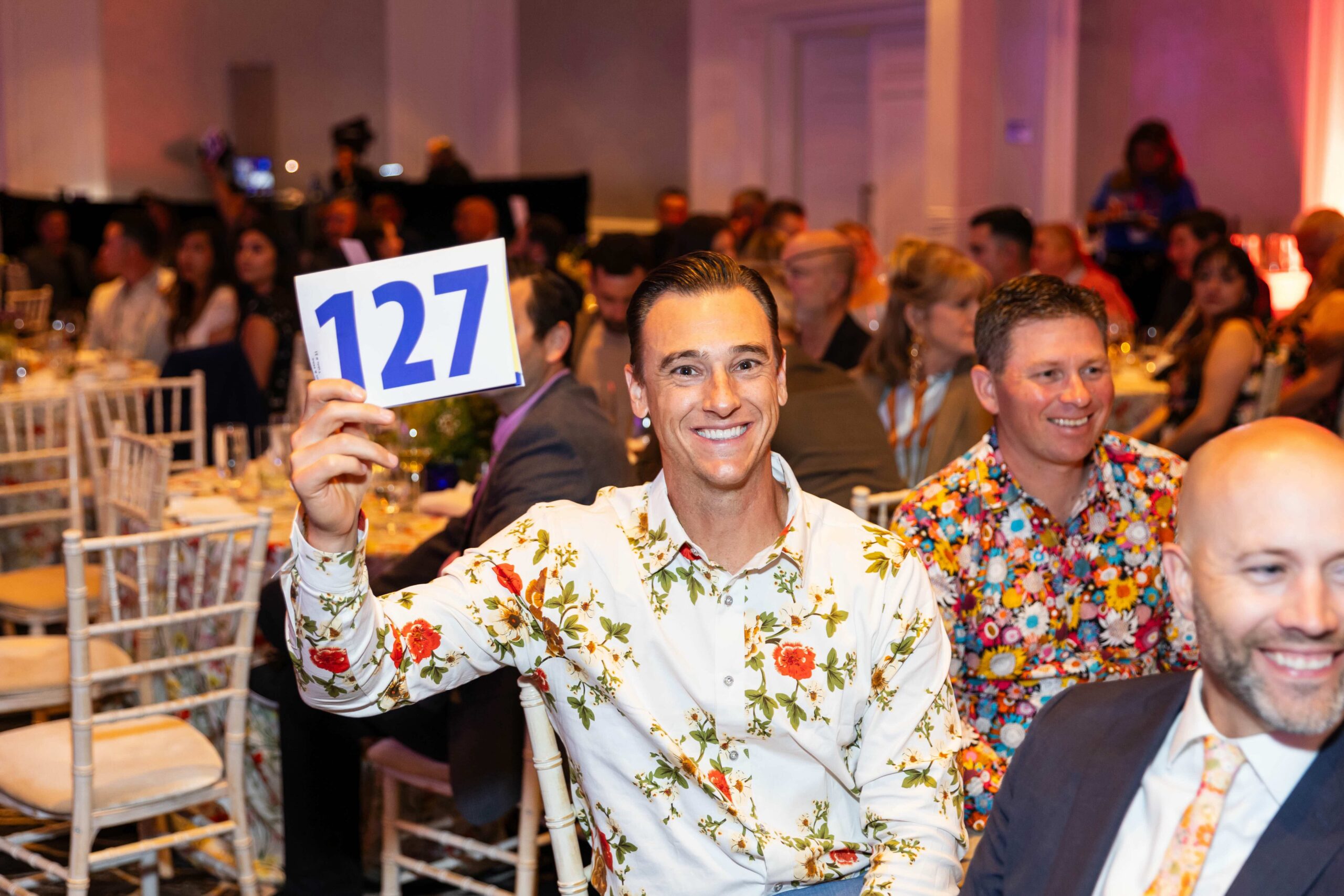 man bidding