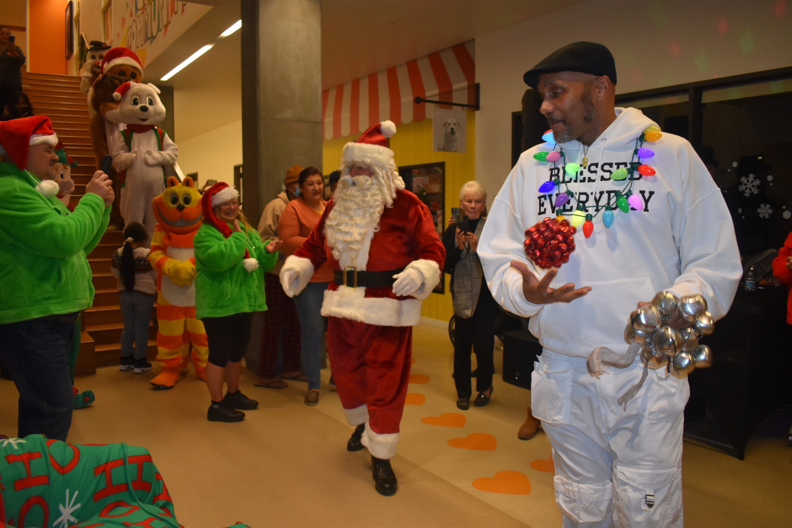 man and santa