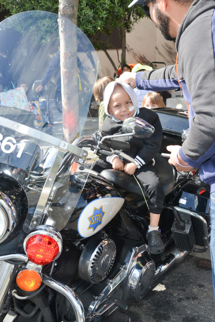 child on a motorcycle