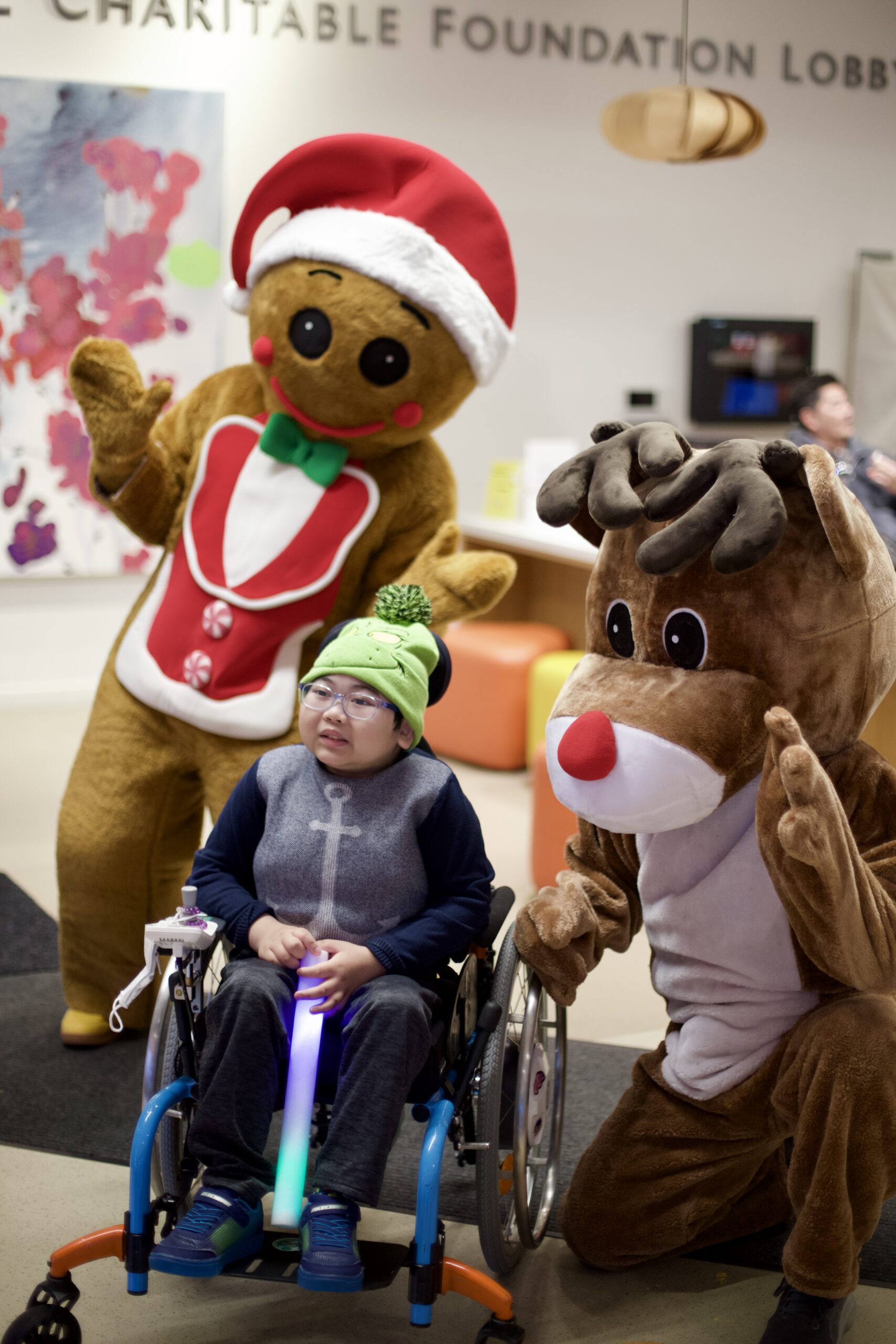 boy in wheelchair