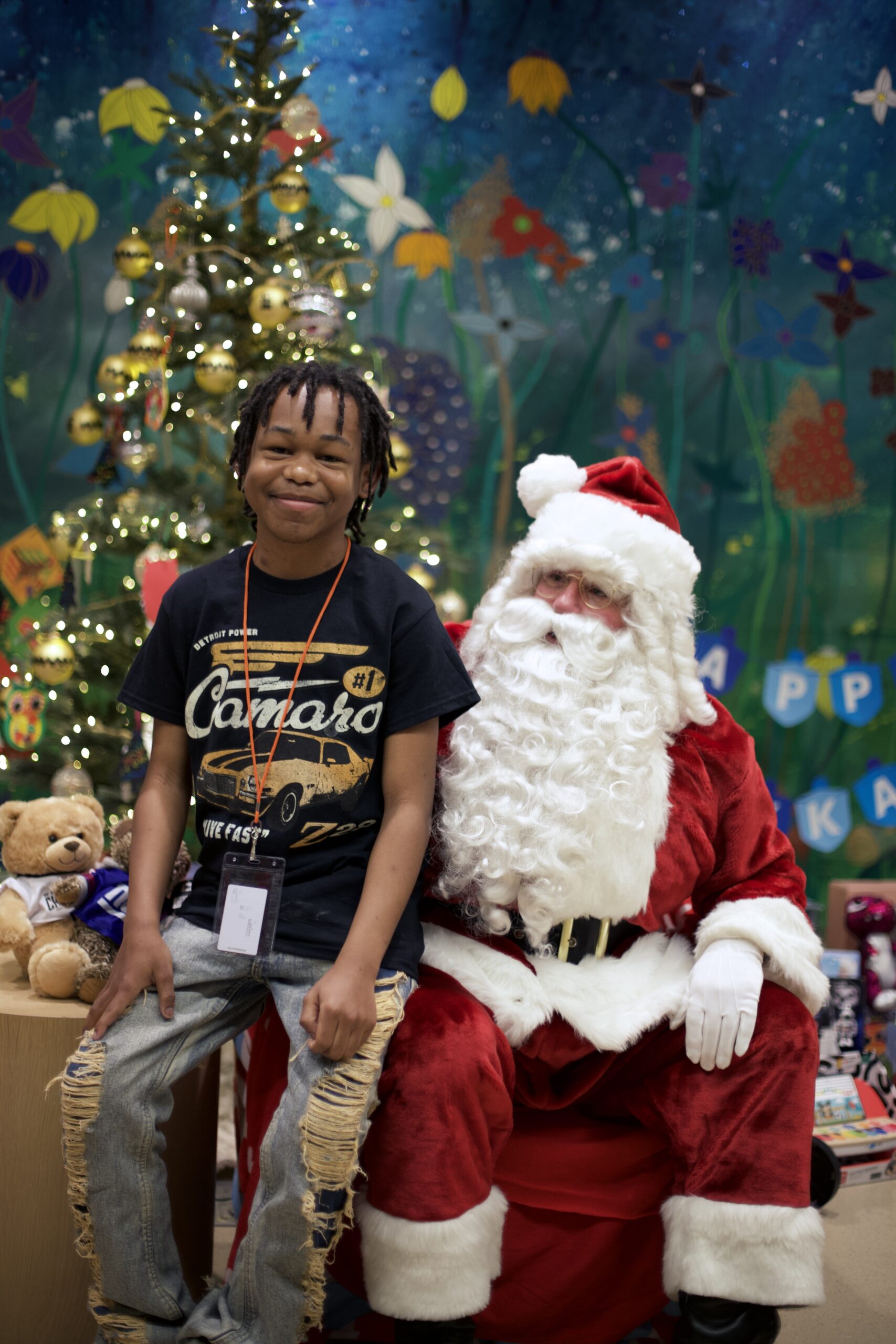 kid and santa