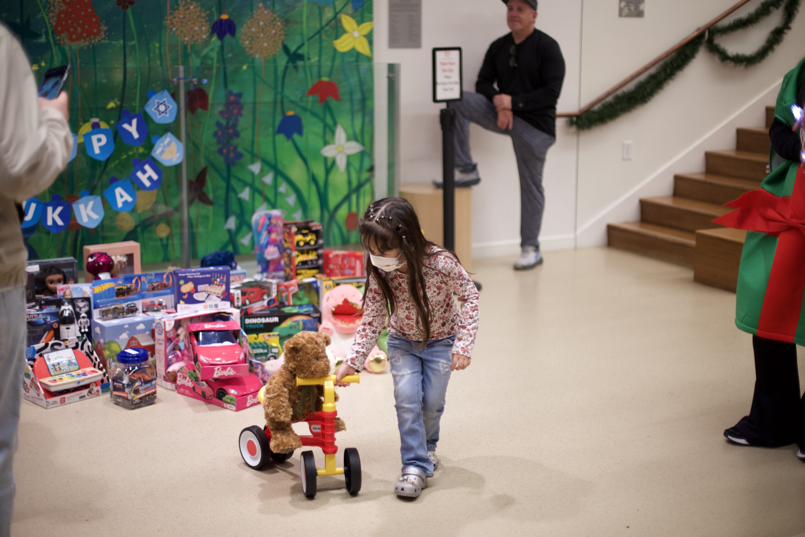 kid with toy