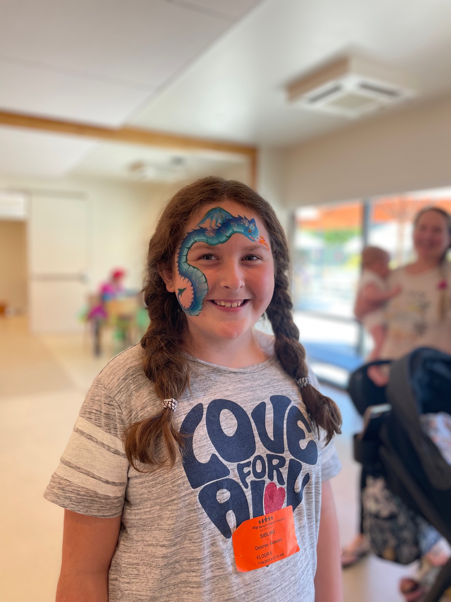 girl with paint