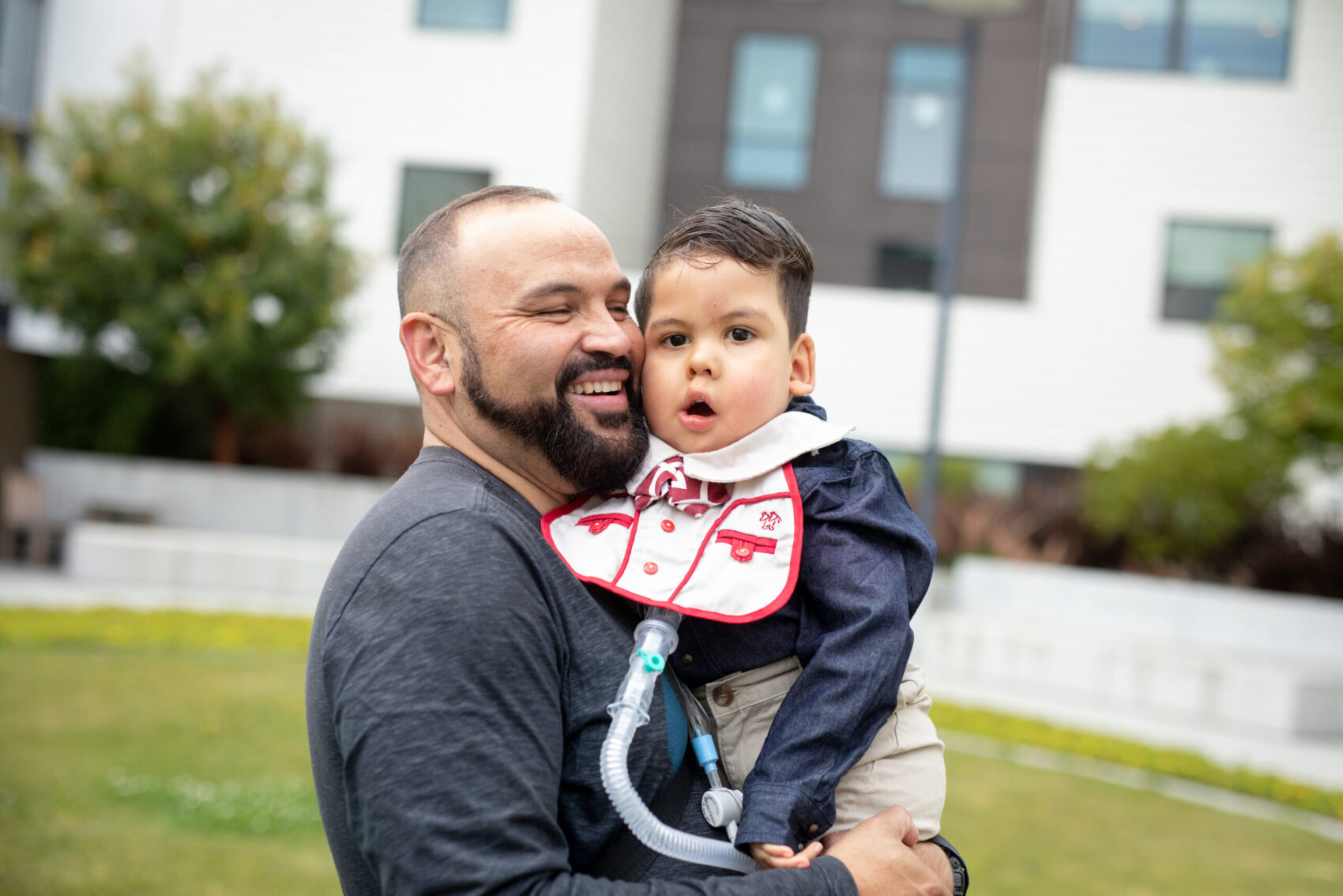 dad and son