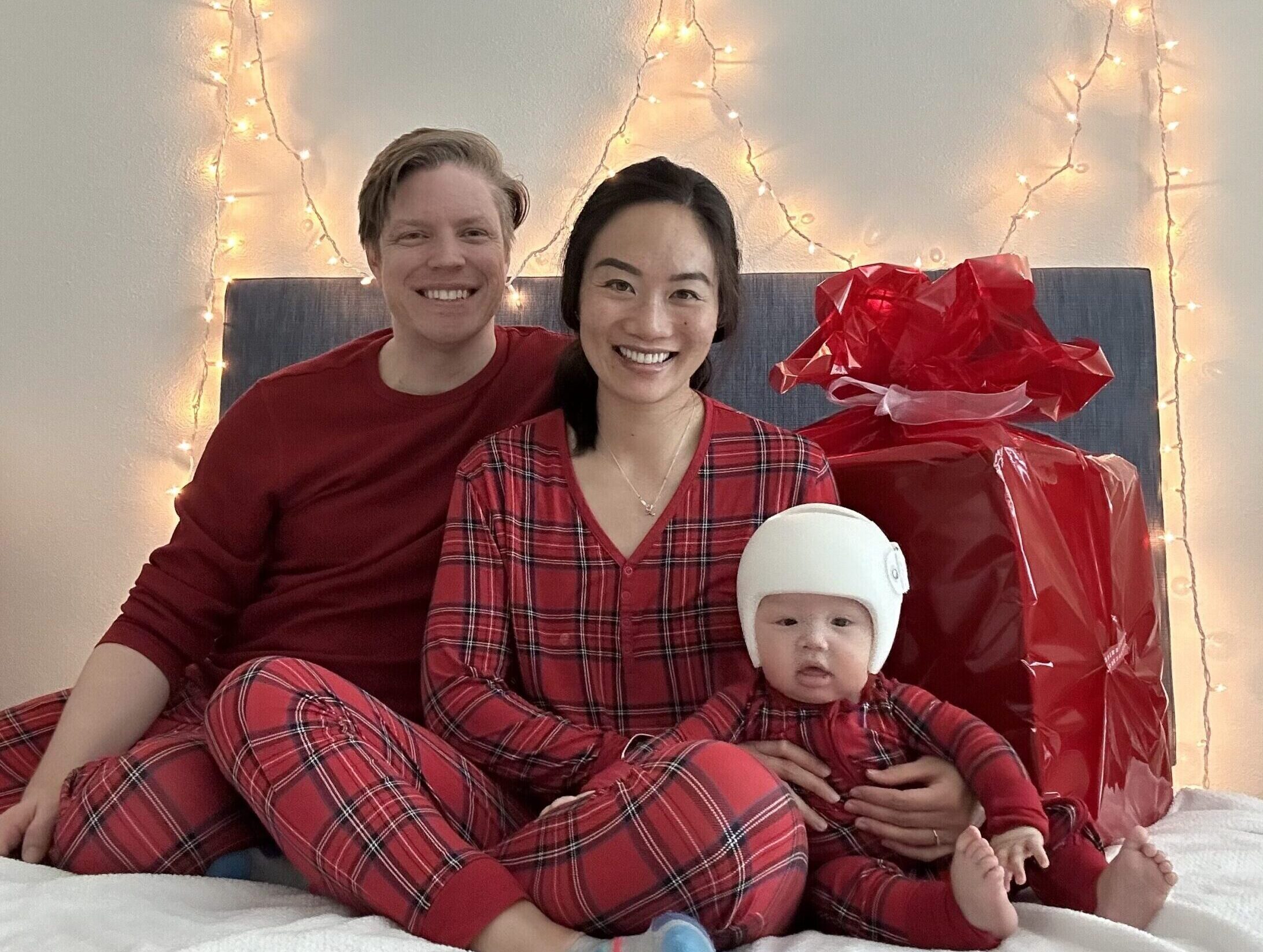 family in pajamas