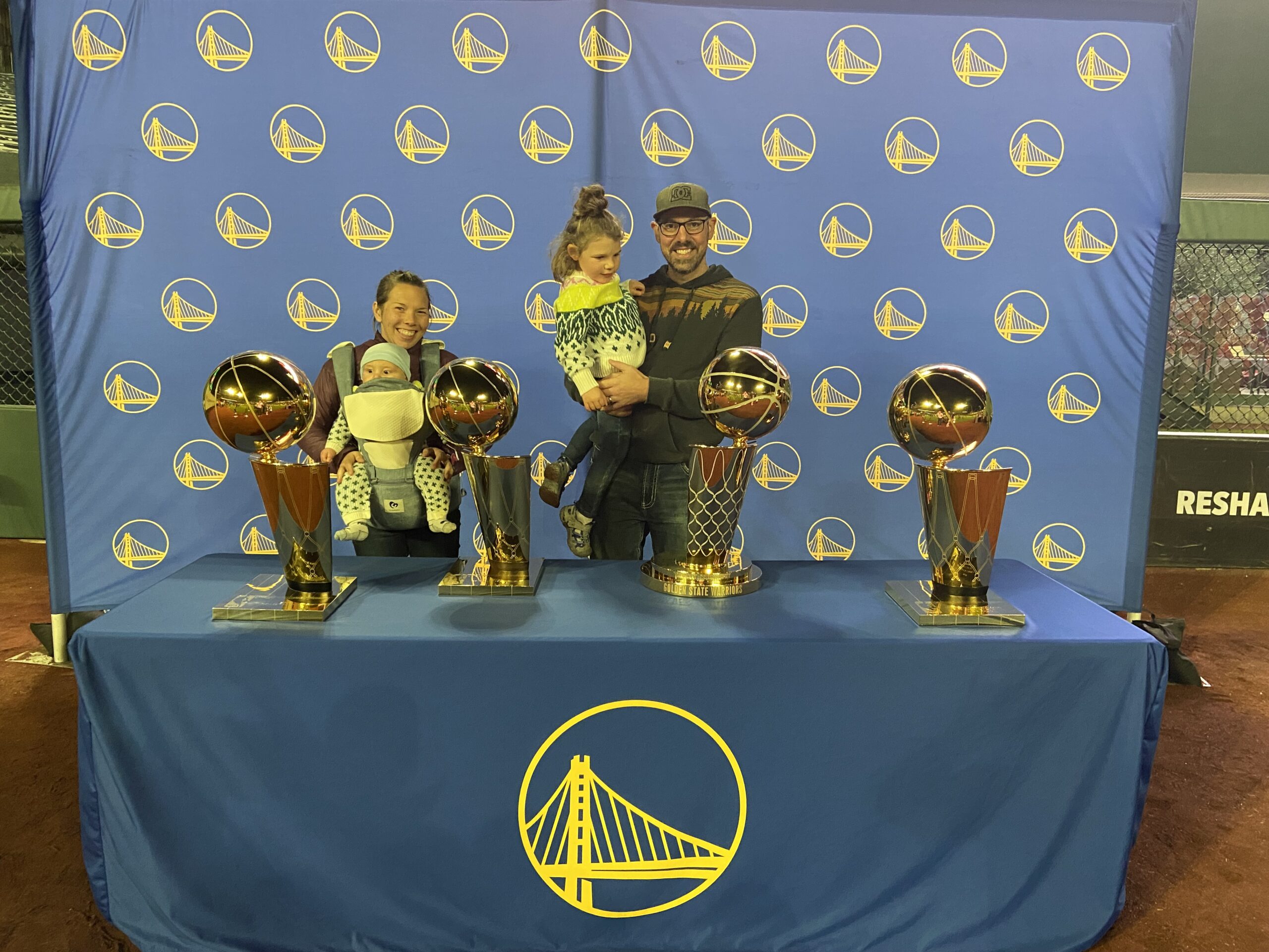 warriors trophies and family