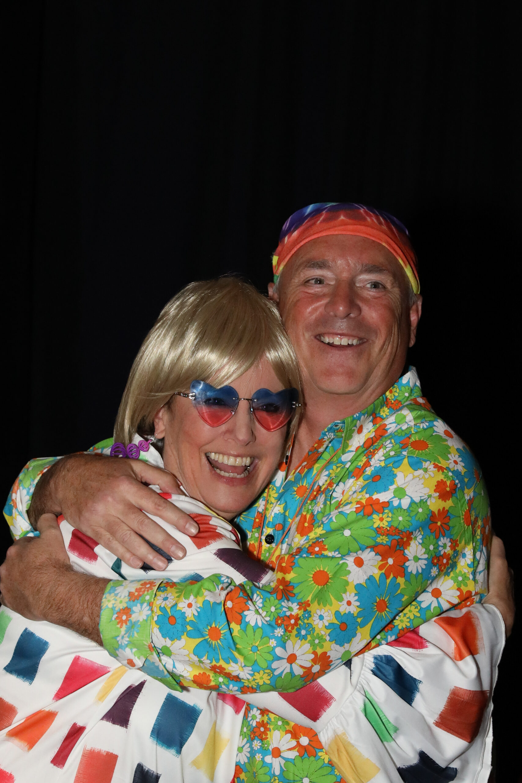 two people hugging