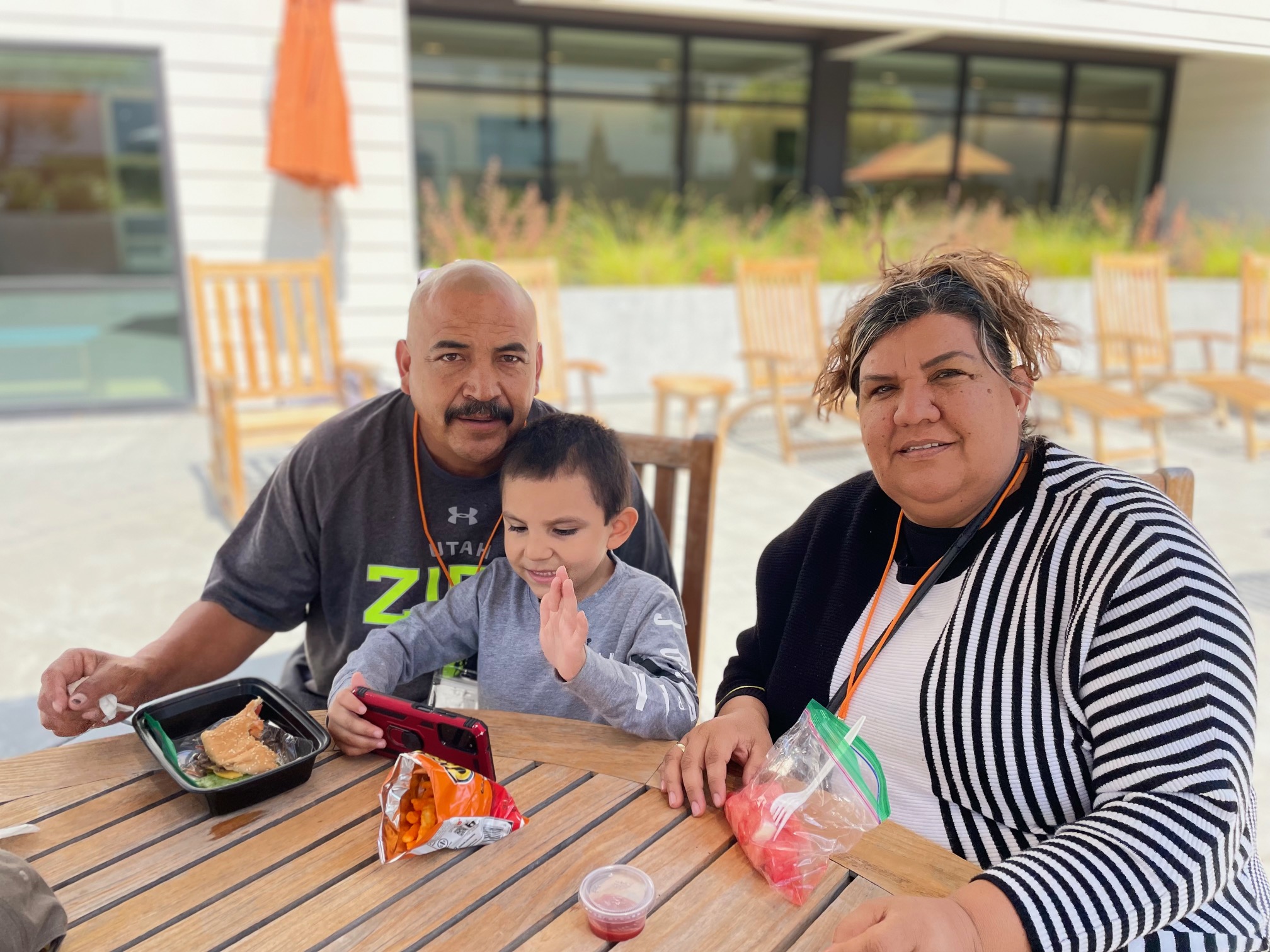 parents and kid