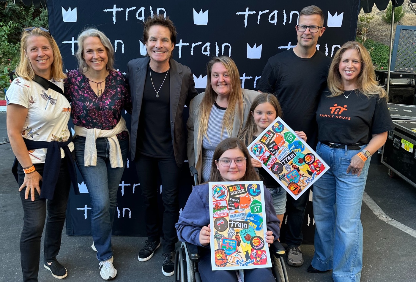 families at train concert