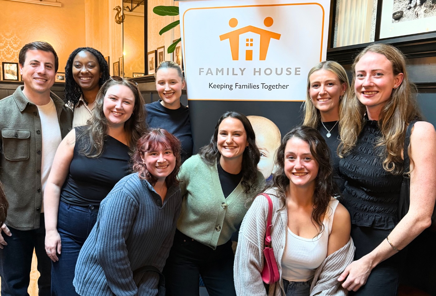 group at fundraiser