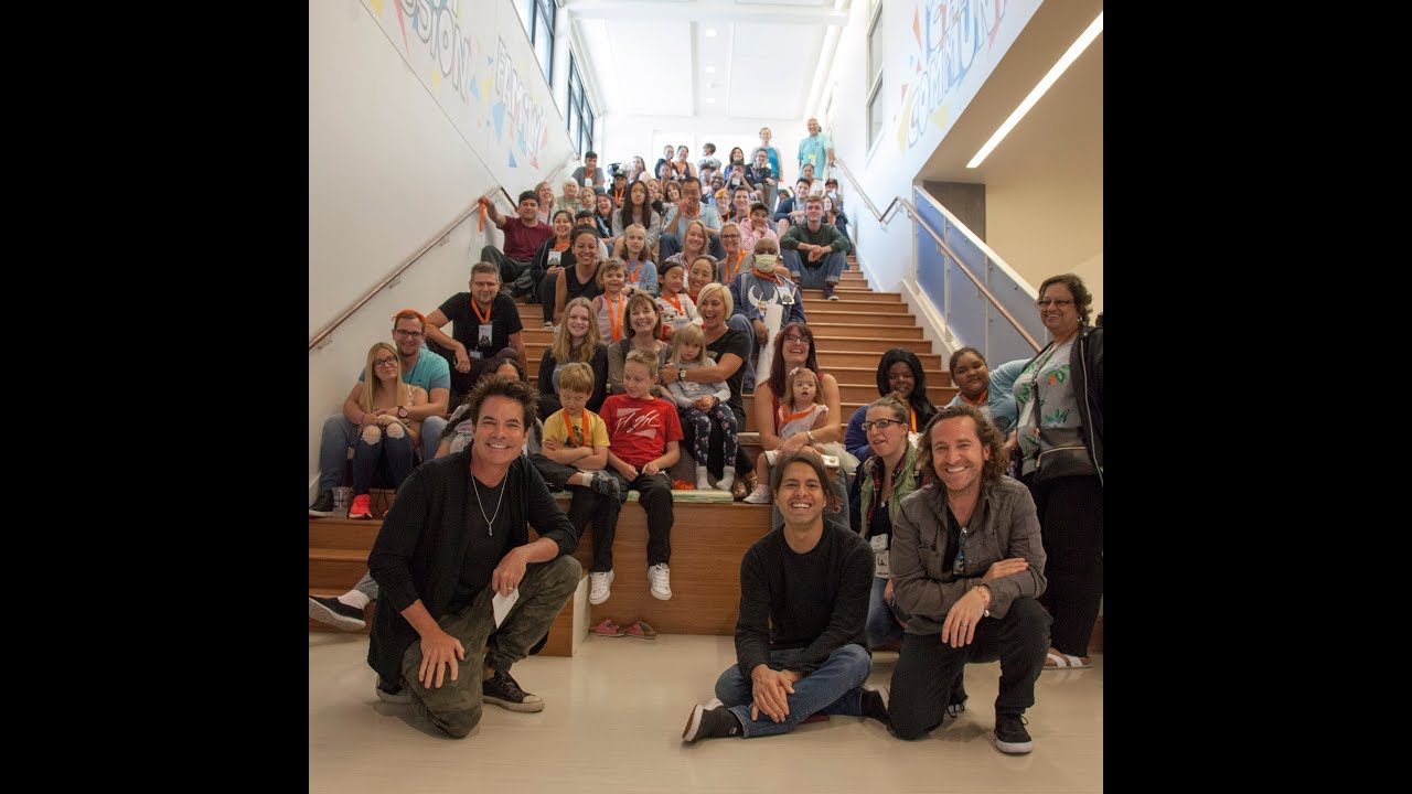 group photo with Train