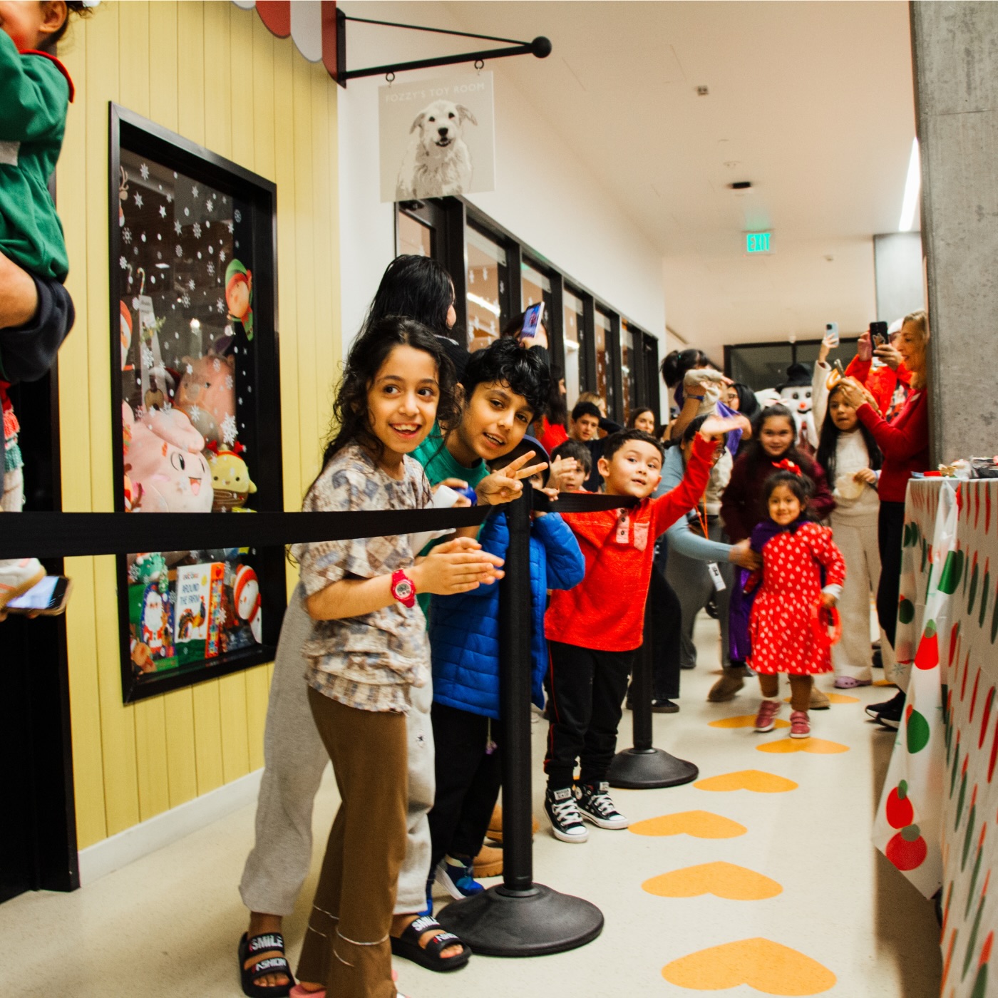 kids waiting for Santa